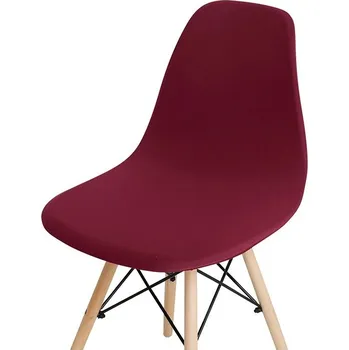 Potah na židli Elastický potah na židli v skandinávském stylu | bytový textil - Obyčejné víno