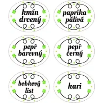 Papír Samolepky na kořenky 48ks