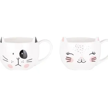 Toro Hrnek keramický Kočka s ouškama Flíček 320 ml