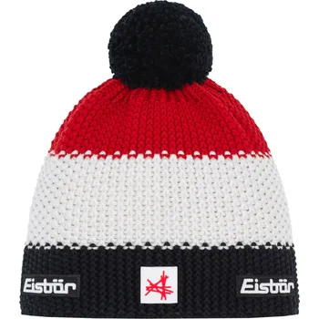 Čepice Eisbär Star Pompon 33172-330 bílá/černá/červená uni