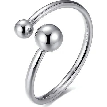 Módní doplněk Minimalistický otevřený prsten z oceli Click SCK144 S Agapo