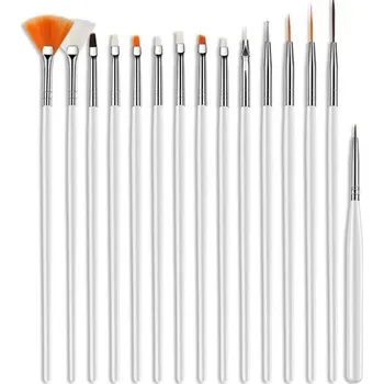 Štětce na gelovou manikúru | kosmetika - Bílý