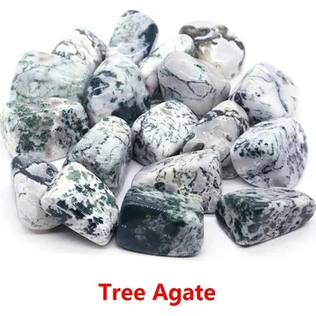 Leštěné kameny | dekorační minerály - Stromový achát , 200 g