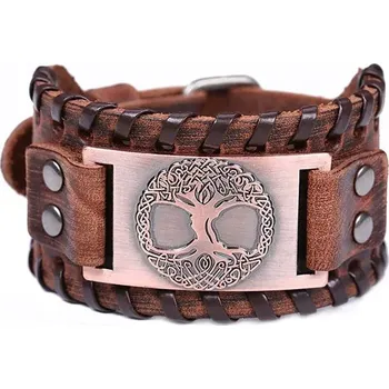 Náramek Kožený náramek strom života | pánský doplněk - 7