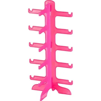 Pouzdro na brýle Stylový organizér na brýle s více úrovněmi | stojan na brýle, držák na brýle - 5 vrstev - červená