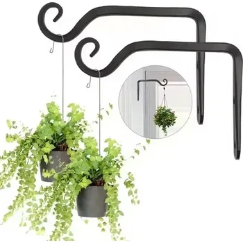Stojan na květiny Závěsný kovový hák na květiny | držák