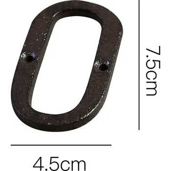 Domovní číslo Kovová písmena a čísla s patinou | domovní cedule, nápis na zeď - Ó