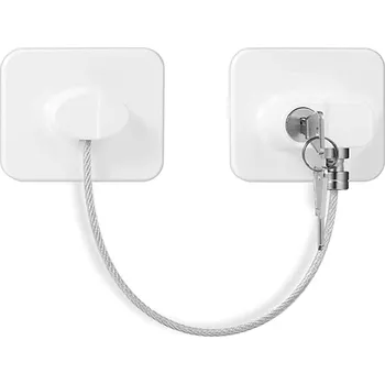 Dětský bezpečnostní prvek Dětský bezpečnostní zámek s klíčem nebo kódem | zámek na skříň - Zámek s bílým klíčem