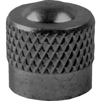 Duše na kolo ALU čepička Auto ventilku černá