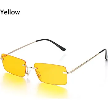 Sluneční brýle Stylové dámské sluneční brýle s luxusním designem | módní doplněk - Žluť