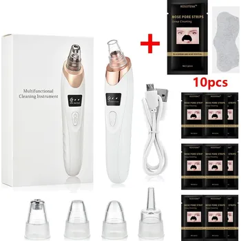 Elektrický čistič pleti Elektrický odstraňovač černých teček s vakuovým čištěním pórů | čistič pleti - s nosním proužkem