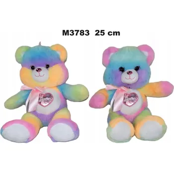 plyšák PLYŠÁK MEDVÍDEK 25 CM SEDÍCÍ SE SRDÍČKEM