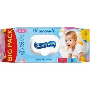 Dětský vlhčený ubrousek Vlhčené ubrousky Superfresh Baby 120 ks
