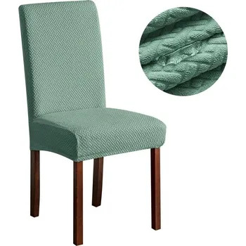 Potah na židli Voděodolný elastický potah na židli | bytový textil - Styl 1-Matcha , 5 ks