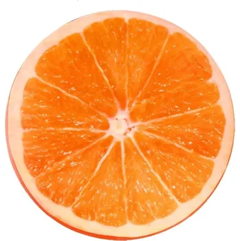 Polštář Vtipný kulatý sedák s ovocným motivem do zahrady | polštář - 1