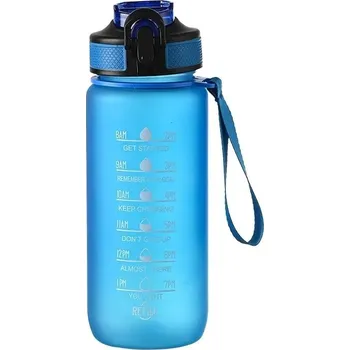 Láhev Sportovní láhev 1l s motivací | láhev na pití - 700ml modrá