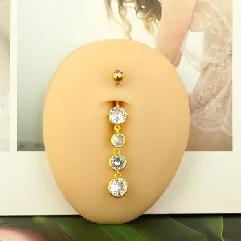 Piercing Visací piercing do pupíku z oceli | šperk - styl16