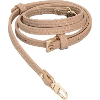 Kabelka Stylový kožený popruh na kabelku | řemínek - Světle růžovo-zlatá