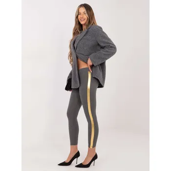 Dámské legíny Dámské tmavě šedé legíny RV-LG-R4766.06-dark gray Velikost: XL