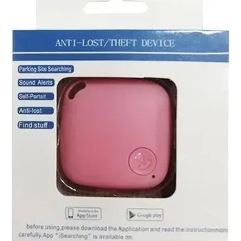 Lokátor Mini chytrý Bluetooth lokátor s GPS 5.0 | sledovací zařízení - Růžový