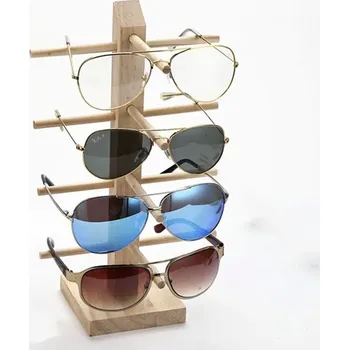 Pouzdro na brýle Stylový dřevěný stojan na brýle | organizér na brýle - 4