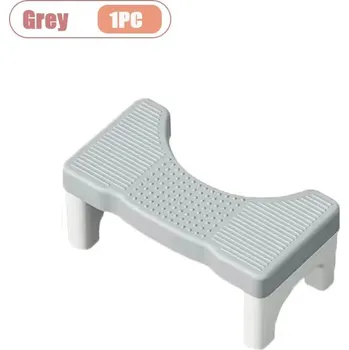 Praktická protiskluzová wc stolička | toaletní stolička - Šedá-1ks