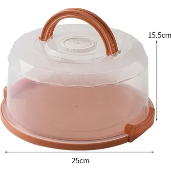 Dóza na potraviny Přenosná fresh krabice na potraviny | úložný box - pomerančový , 25x15,5cm