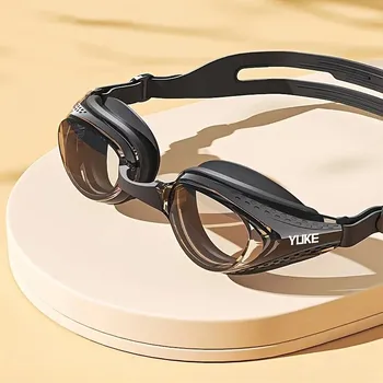 Plavecké brýle Pohodlné plavecké brýle s čistým viděním | plavecký doplněk - černý
