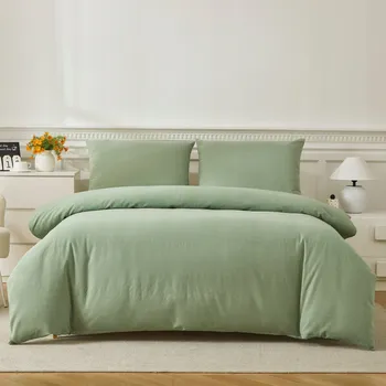 Povlečení Sada povlečení 220x200 + 2x 70x80 s lněným vláknem - lněné povlečení