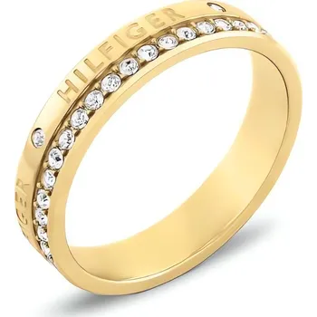 Šperk Pozlacený prsten s krystaly Mini Crystals 2780911 Tommy Hilfiger / Obvod: 56 mm - 56 mm