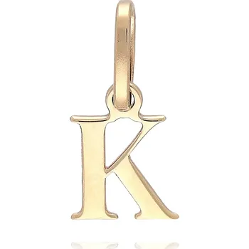 Přívěsek MOISS přívěsek ze žlutého zlata PÍSMENO K PA000292