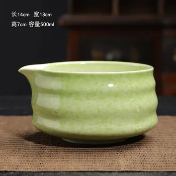 Keramická miska na matcha čaj | miska na polévku - Trávová zelená mísa