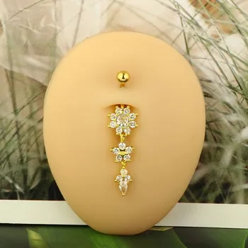 Piercing Visací piercing do pupíku z oceli | šperk - Styl20