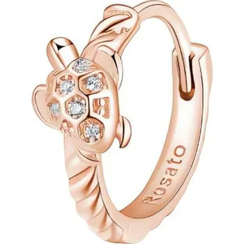 Módní doplněk Bronzová single náušnice Želva Storie RZO055 Rosato