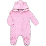 Zimní kojenecký overal z Minky Nicol Bubbles růžový
