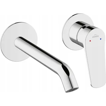 Vodovodní baterie Umyvadlová baterie pod omítku Invena Alonia stříbrná