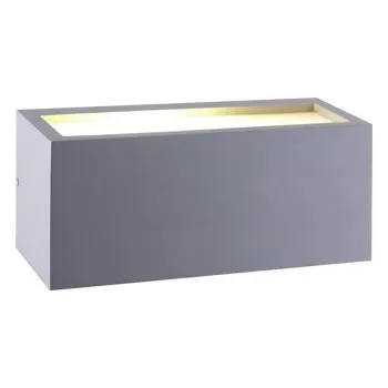 Venkovní osvětlení ACA Lighting Venkovní nástěnné svítidlo CUBE HI5701 max. 40W/E27/IP54, šedé