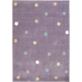 Koberec Dětský koberec Lima C275A Tečky fialový / růžový