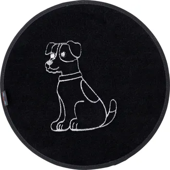 Miska pro psa Textilní podložka pod misku (cestovní) Max-Dywanik černá 1 l