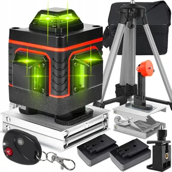 Měřící laser Křížový laser Lamex M292 - 360° laserová vodováha + stativ 25 m