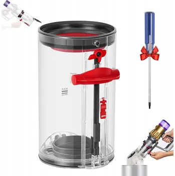 Nádoba na prach, průhledný, náhradní díl pro vysavače Dyson V7 V8 V10