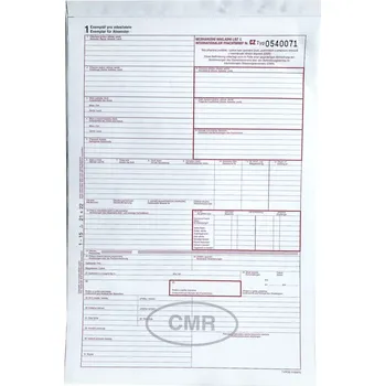 Tiskopis CMR mezinárodní nákladní list NCR/960