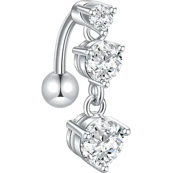 Piercing Piercing do pupíku s kamínkem | šperk - Styl 10 , 1PC