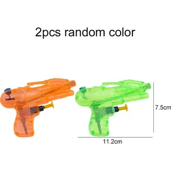 Dětská zbraň Vodní dětská pistole mini plastová | vodní doplňky - 2 ks čtverečních č. 15