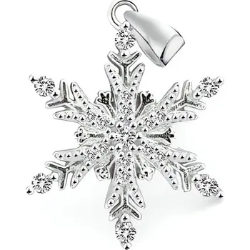 Šperk Designový stříbrný přívěsek Vločka AGH681 Beneto