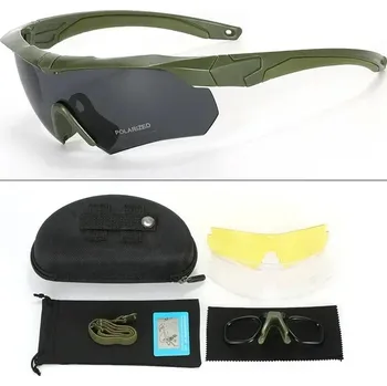 ochranné brýle Taktické ochranné brýle hd | doplňky 6 ks - Vojenská zelená-B