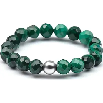 Prsten Minerální prsten se zeleným malachitem POL-R07 Agato / Obvod: 53 mm - 53 mm