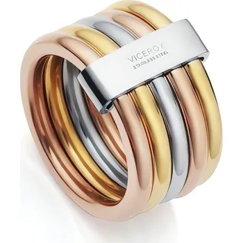 Módní doplněk Luxusní tricolor prsten z oceli Chic 75305A01 Viceroy / Obvod: 54 mm - 54 mm