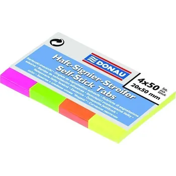 Samolepící bloček Samolepící záložky 20 x 50 mm - mix neonových barev