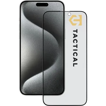 Tactical Glass Shield Privacy Stealth 5D sklo pro Apple iPhone 15 Pro Max Black